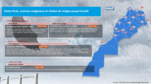 Fortes averses orageuses, fortes rafales de vent de vendredi à dimanche et des chutes de neige de samedi à lundi dans plusieurs provinces (bulletin spécial)