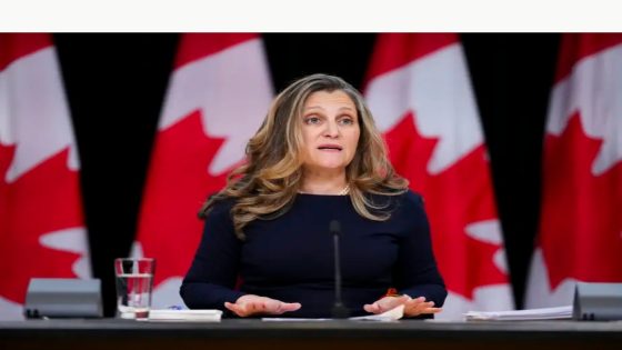 Chrystia Freeland quitte le cabinet Trudeau