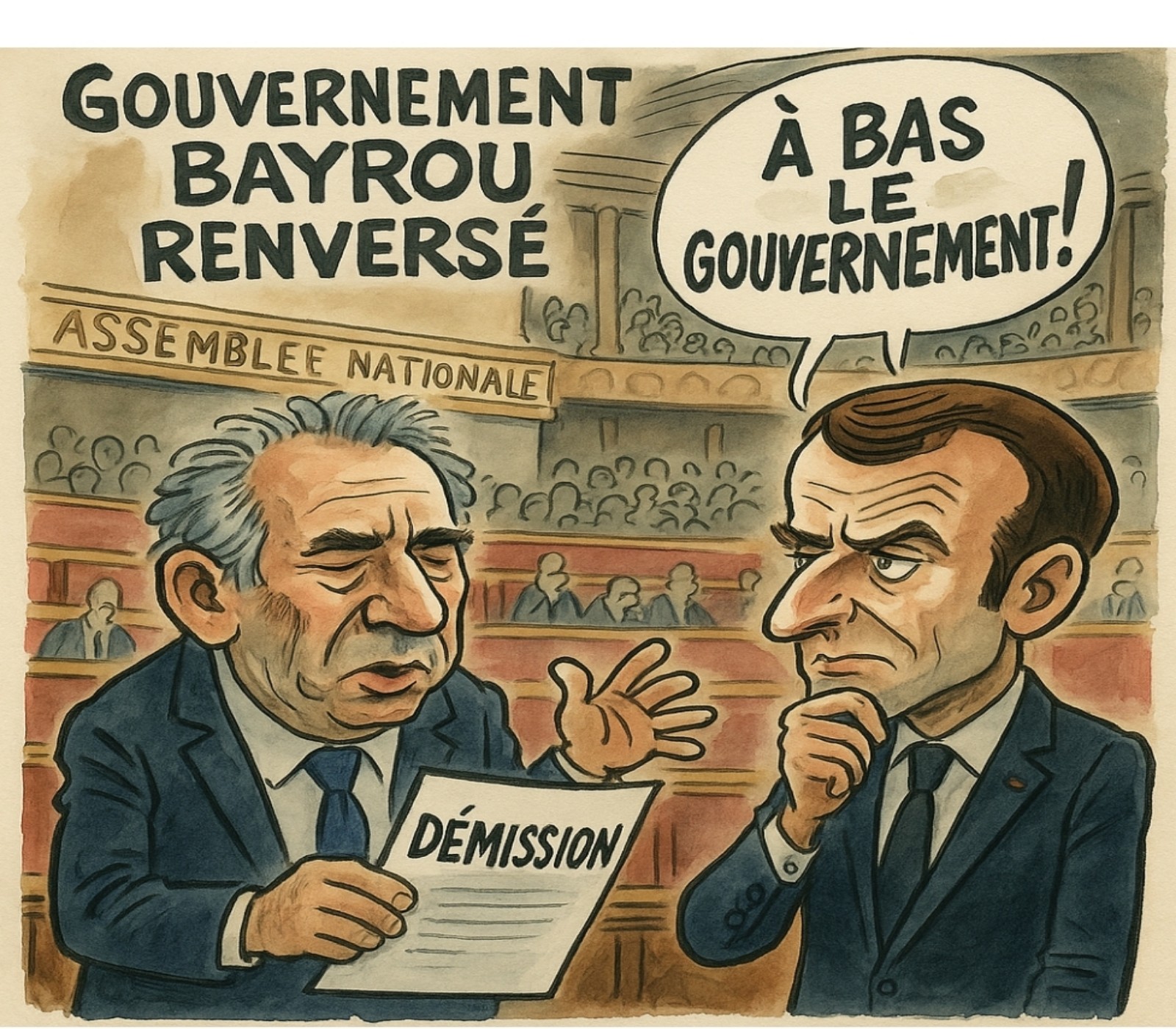 Une atmosphère de faillite politique et économique en France