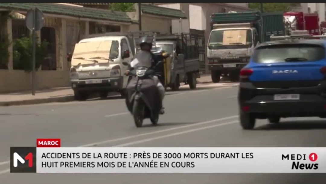 Maroc : près de 3.000 morts sur les routes durant les huit premiers mois de l’année