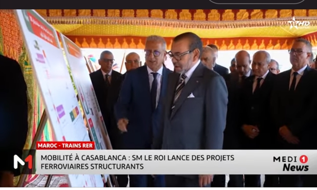Mobilité à Casablanca : SM le Roi lance des projets ferroviaires structurants