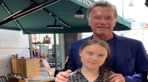 Schwarzenegger prête sa voiture électrique à Greta Thunberg pour se rendre à Montréal