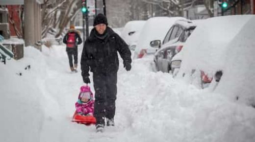 Neige et poudrerie sur l’écran radar