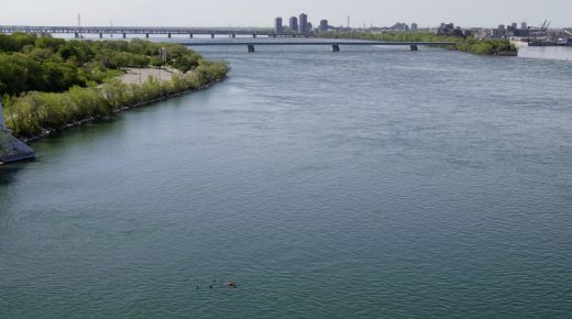 Un faible niveau d’eau observé dans le fleuve Saint-Laurent