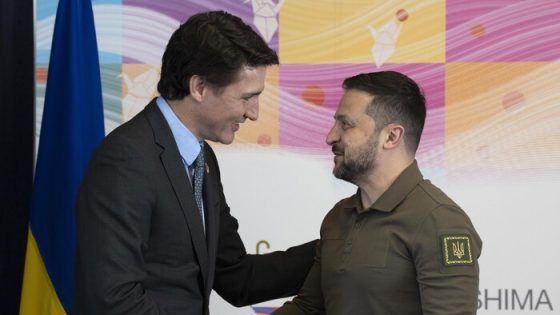 «Votre bataille est notre bataille», dit Trudeau à Zelensky