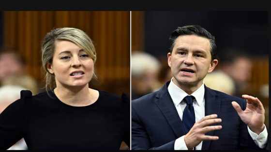 Échange tendu entre Pierre Poilievre et Mélanie Joly sur l’antisémitisme