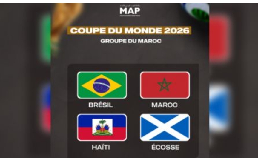 Mondial-2026 (tirage au sort): Le Maroc dans le groupe C avec le Brésil, l’Écosse et Haïti