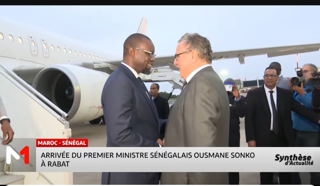 Arrivée du premier ministre sénégalais Ousmane Sonko à Rabat