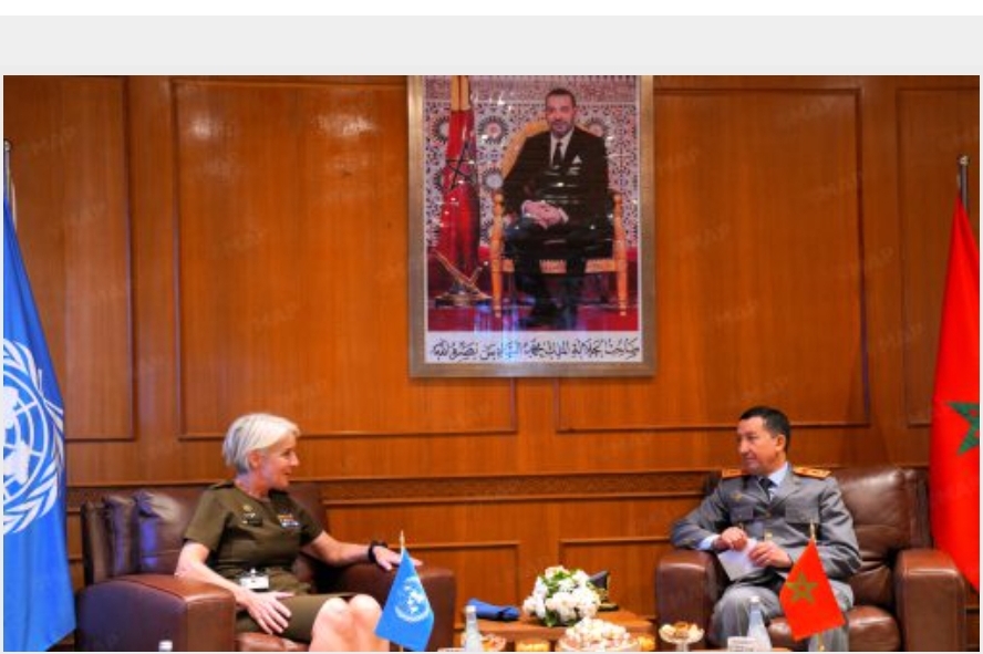 L’Inspecteur Général des Forces Armées Royales s’entretient avec la Conseillère militaire par intérim de l’ONU