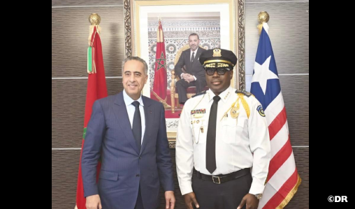 M. Hammouchi reçoit l’Inspecteur général de la Police de la République du Libéria