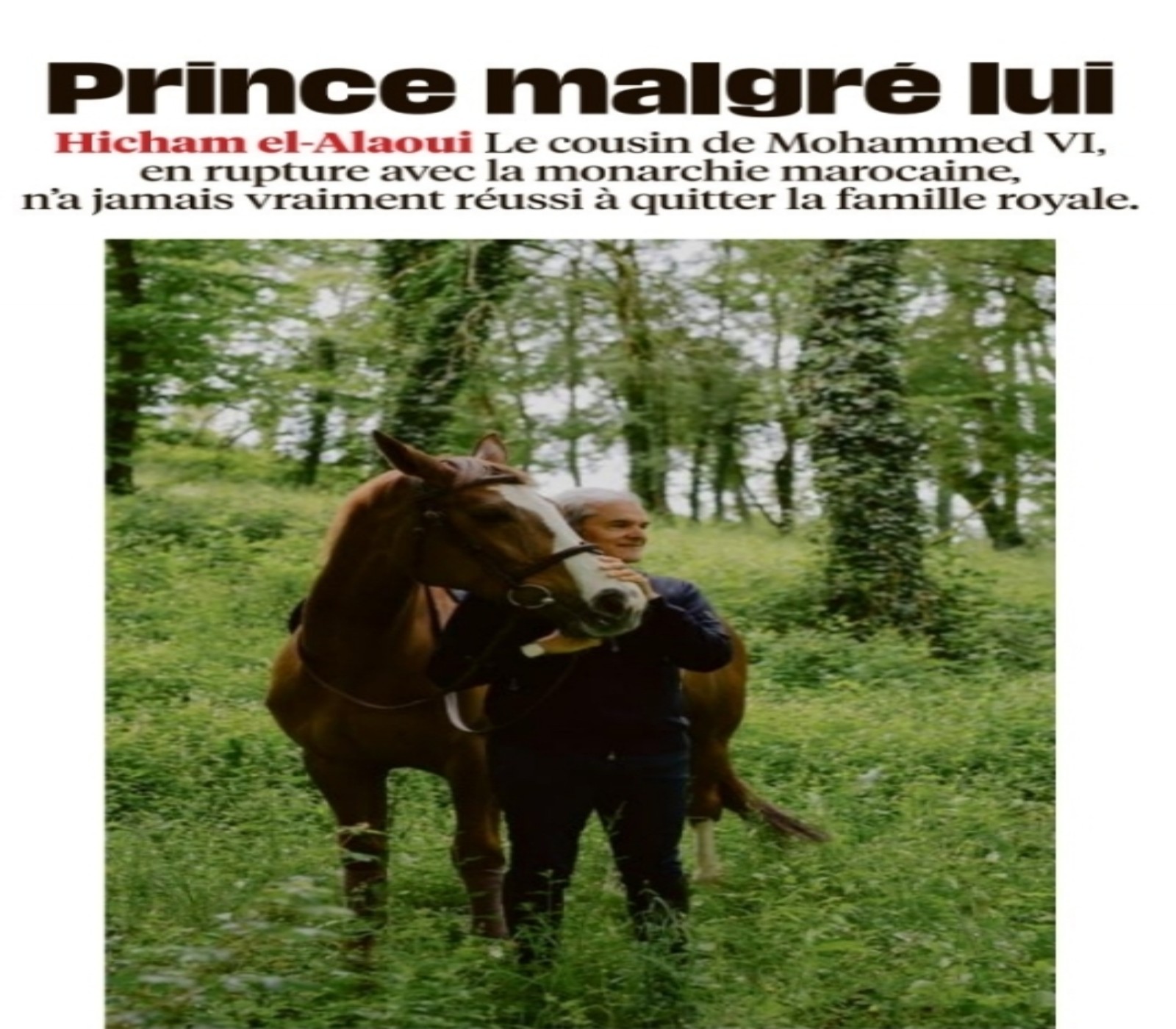 Prince malgré lui.. le prince Moulay Hicham Alaoui