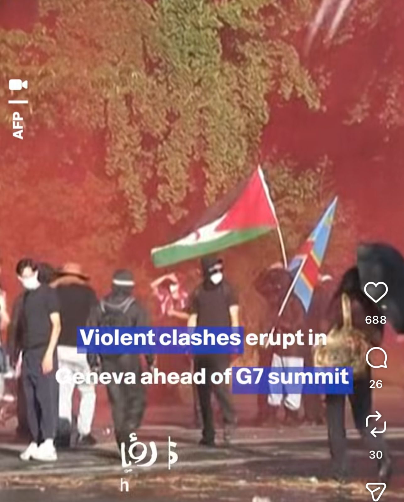 Des éléments du Polisario impliqués dans les actions violentes ayant ravagé Genève en marge du sommet du G7